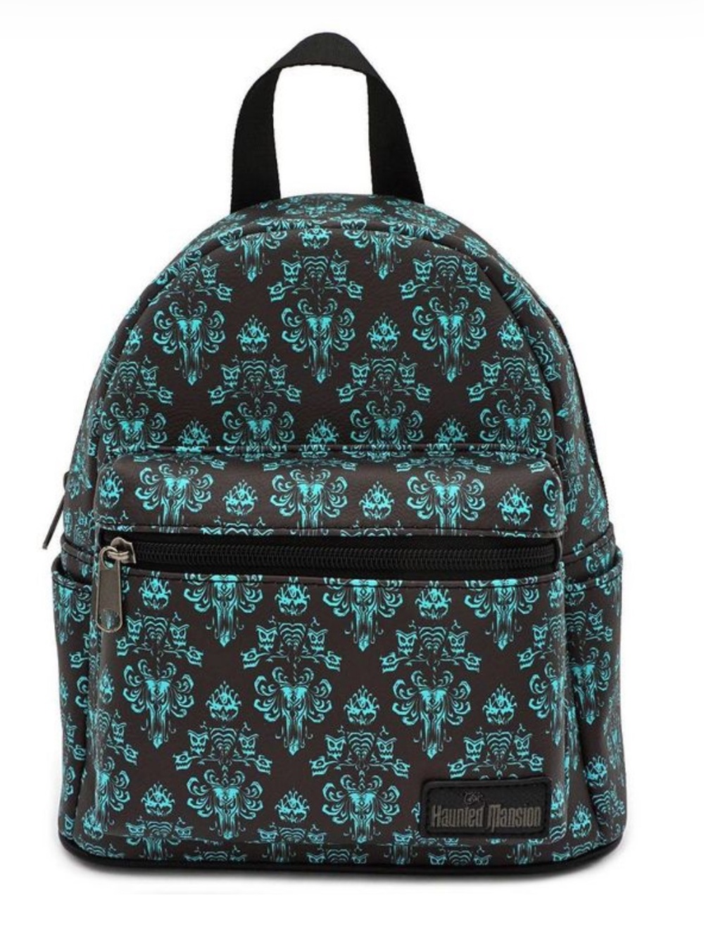 Disney Parks Loungefly Haunted Mansion Wallpaper Mini Backpack, EUC